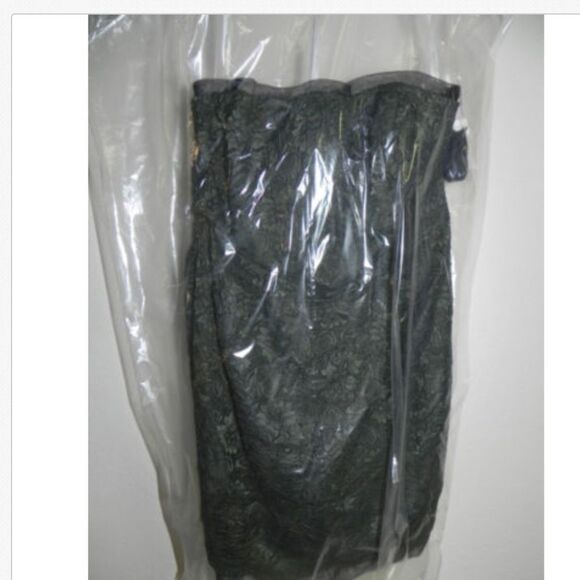 Davids Bridal Dress Size 14 Strapless Tarragon NWT - Picture 4 of 5